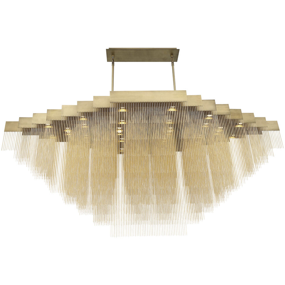 Bloomfield LED 28.5 inch Gold Chandelier Ceiling Light