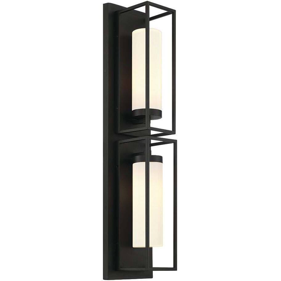 Ren 2 Light 36 inch Black Outdoor Wall Sconce