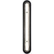 Tramore 1 Light 38 inch Black Outdoor Wall Sconce in Silver