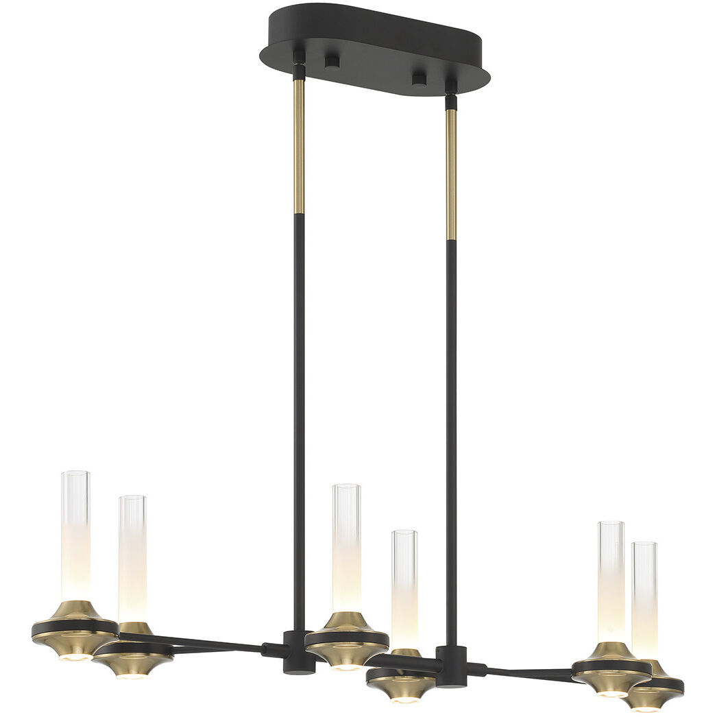 Torcia LED 10.5 inch Black Chandelier Ceiling Light