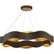 Vaughan LED 33.5 inch Bronze and Gold Chandelier Ceiling Light, Large