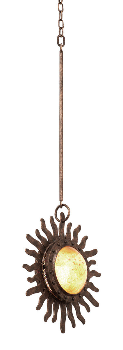 Polaris 1 Light 12 inch Moon Silver Mini Pendant Ceiling Light