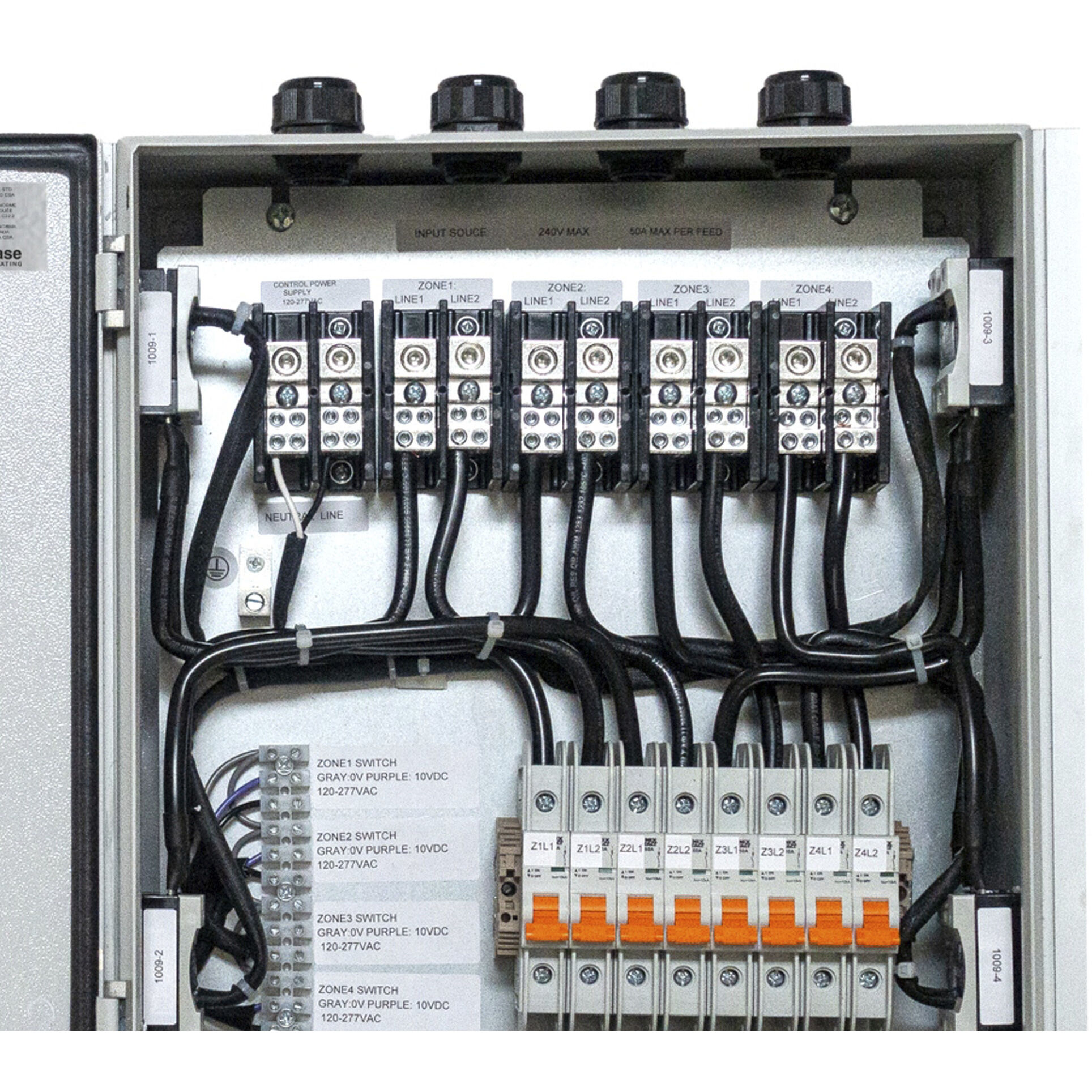 Ontario 16 X 6 inch Light Grey Patio Heater Universal Relay Control Box in 4 Zone