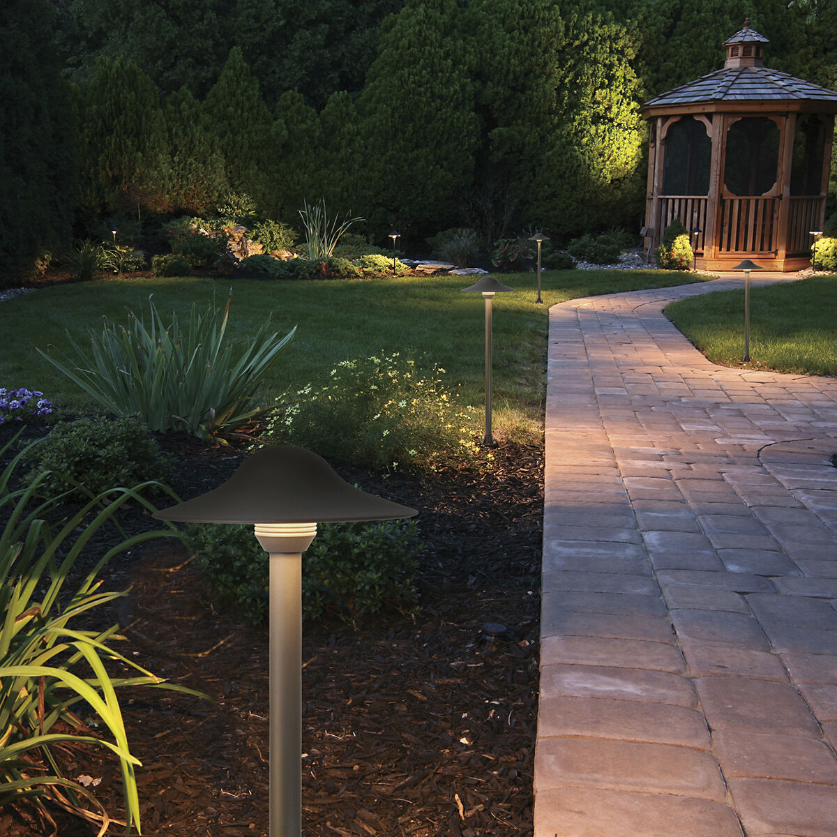 Path Lt 12V 4 watt Antique Bronze Outdoor Path Light