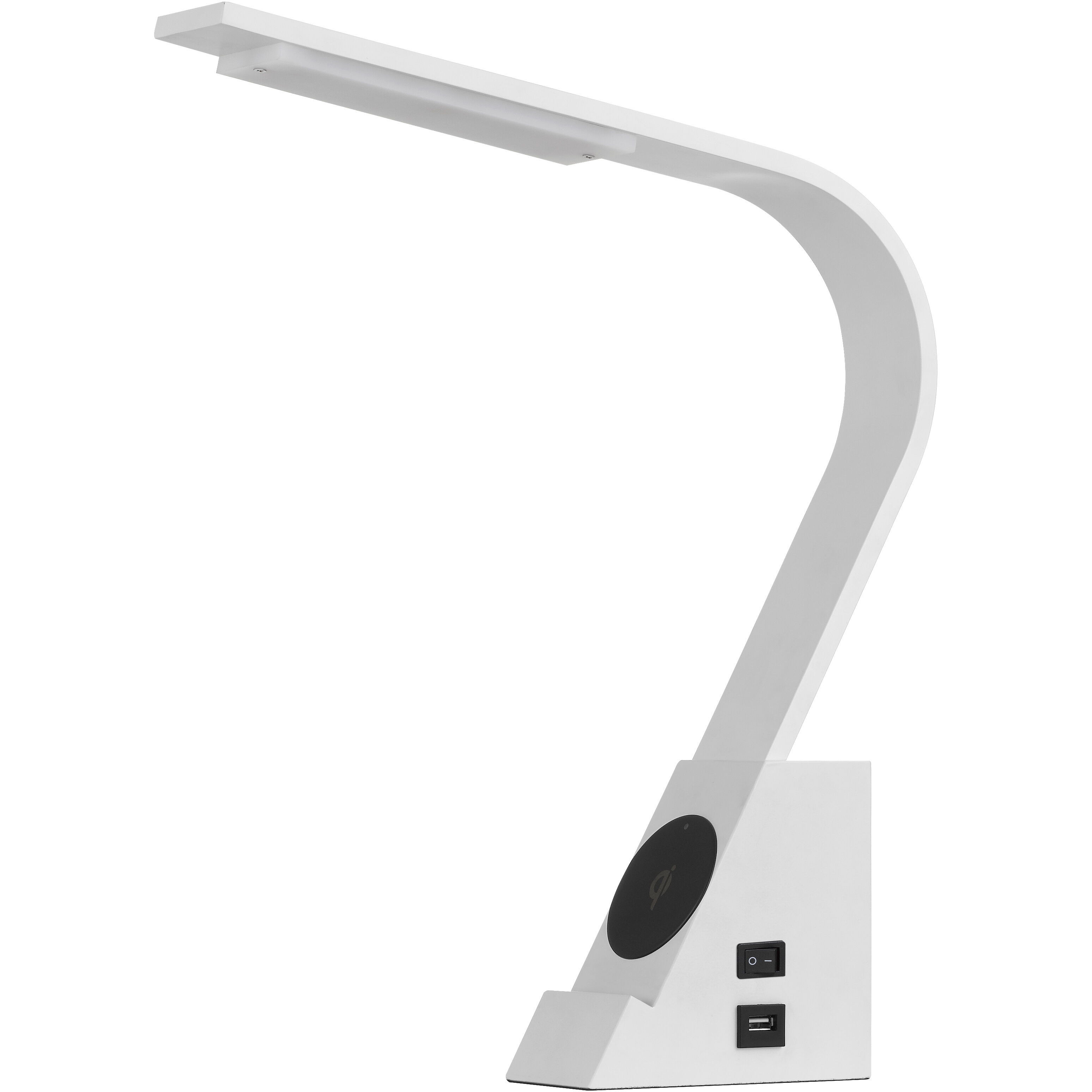 Convolution 17.5 inch 8.00 watt White Desk Lamp Portable Light
