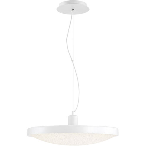 Sandstone LED 20 inch White Pendant Ceiling Light, Large