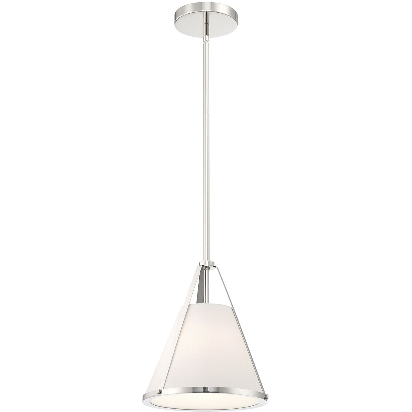 Fulton 1 Light 9.25 inch Polished Nickel Mini Pendant Ceiling Light