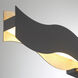 Vaughan LED 40 inch Silver and Black Vanity Light Wall Light