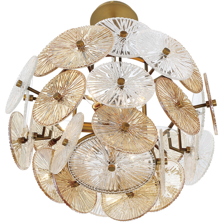 Sue Anne 6 Light 20 inch Gold Chandelier Ceiling Light