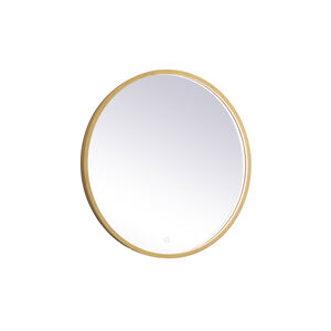 Pier 28 X 28 inch Brass LED Mirror