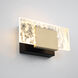 Kasha LED 8.5 inch Gold and Black Vanity Light Wall Light