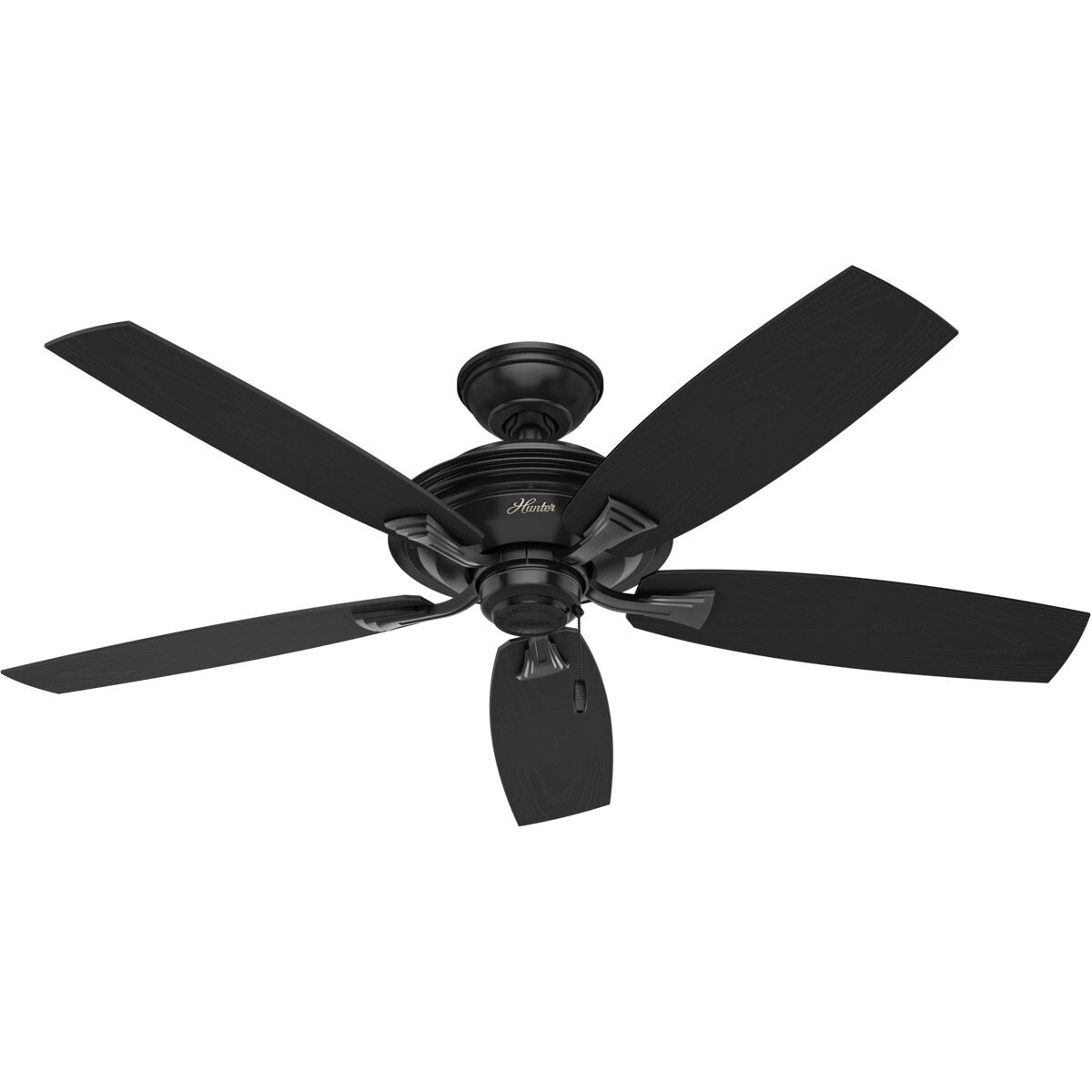 Rainsford 52 inch Matte Black Outdoor Ceiling Fan