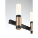 Albany LED 32.25 inch Brass and Black Vanity Light Wall Light