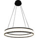 Forster LED 27.5 inch Black Pendant Ceiling Light, Small