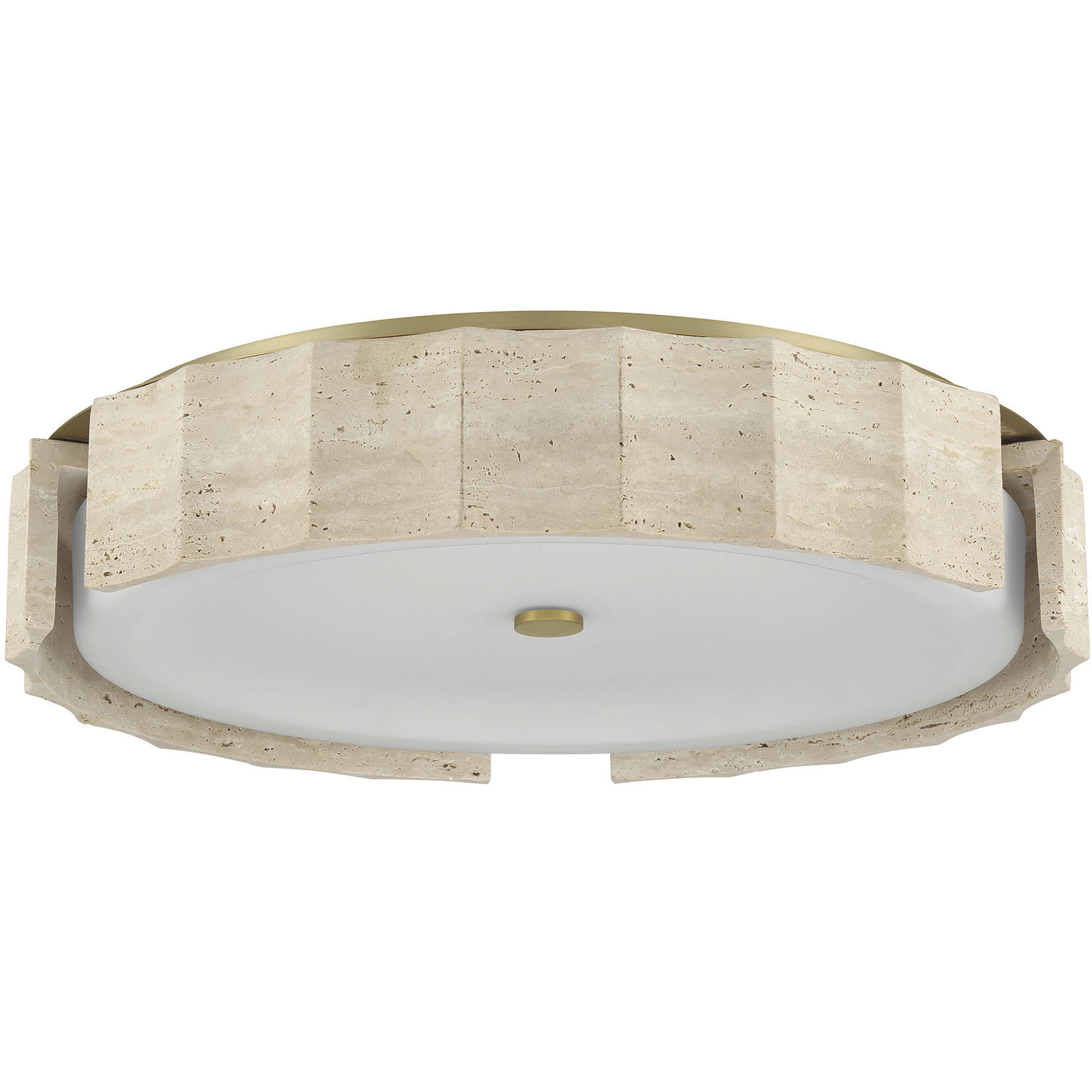 Roslington LED 23.75 inch Gold Flush Mount Ceiling Light