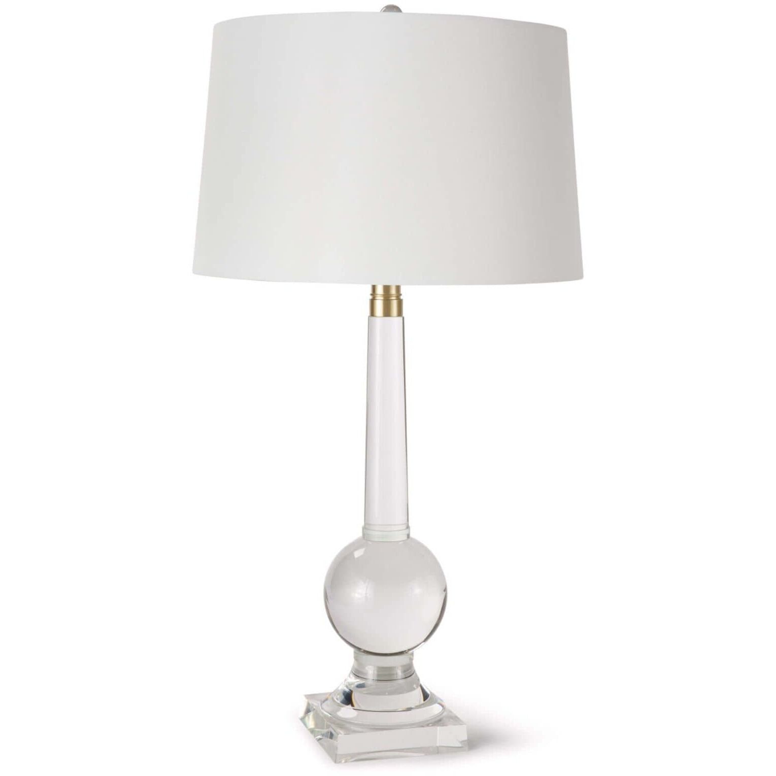 Stowe 34 inch 150.00 watt Clear Table Lamp Portable Light