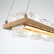 Bruco LED 34.75 inch Gold Island Chandelier Ceiling Light