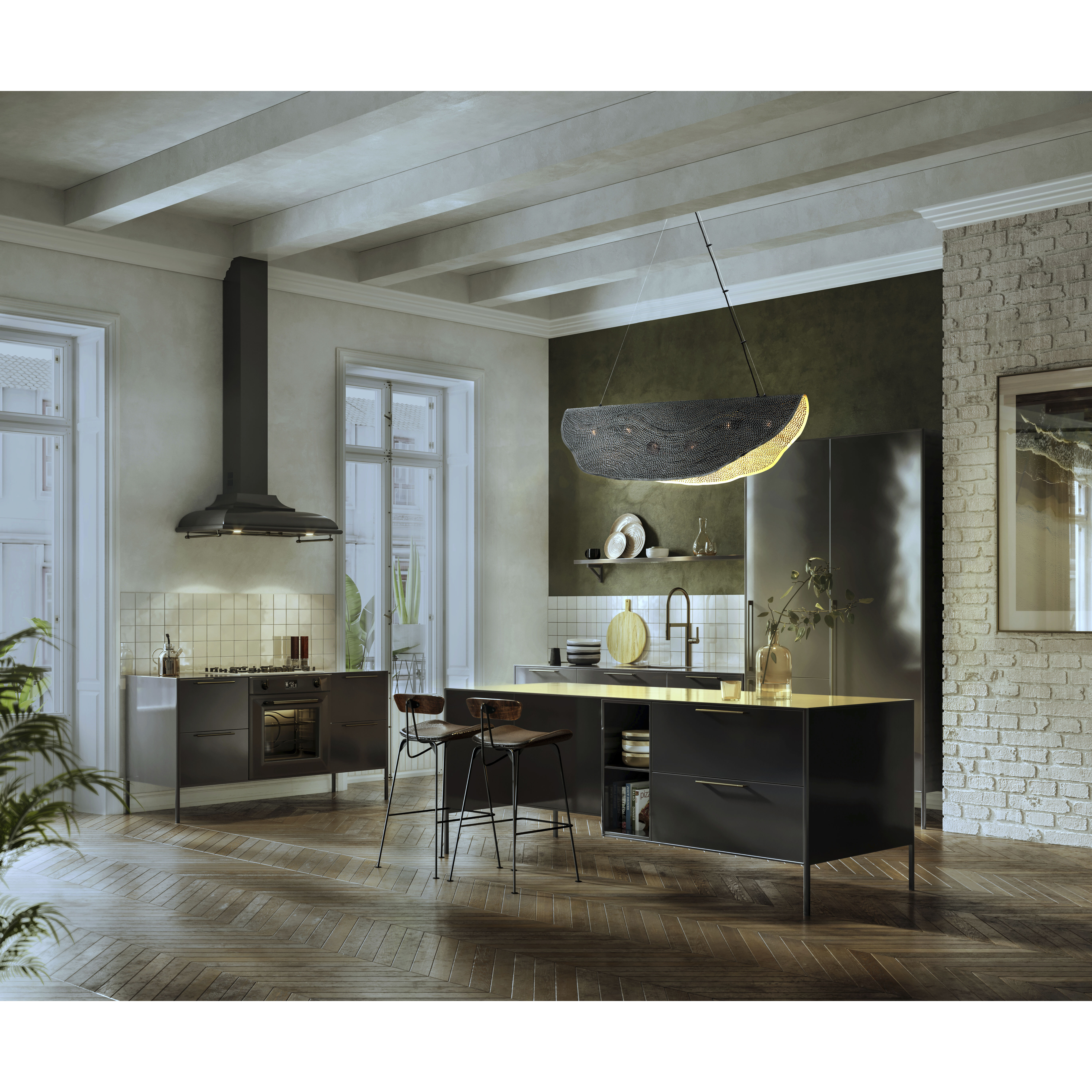 Lahar Linear Chandelier Ceiling Light