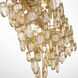 Trento Linear Chandelier Ceiling Light in Gold
