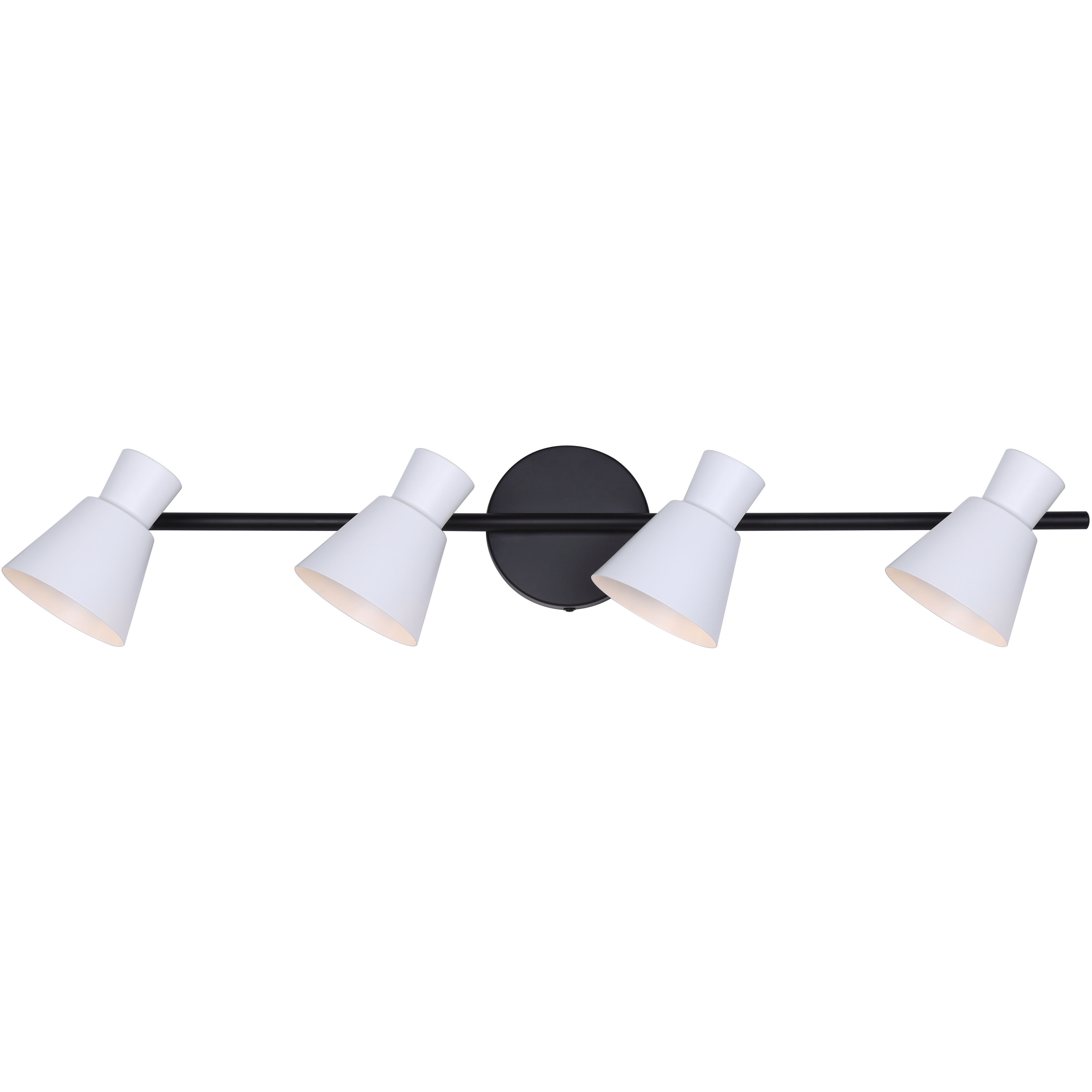 Radley 4 Light Black/White Track Lighting Ceiling Light