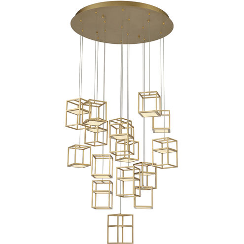 Ferro LED 32 inch Gold Chandelier Ceiling Light