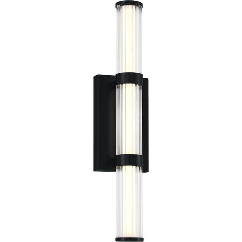 Fayton 1 Light 21 inch Black Outdoor Wall Sconce