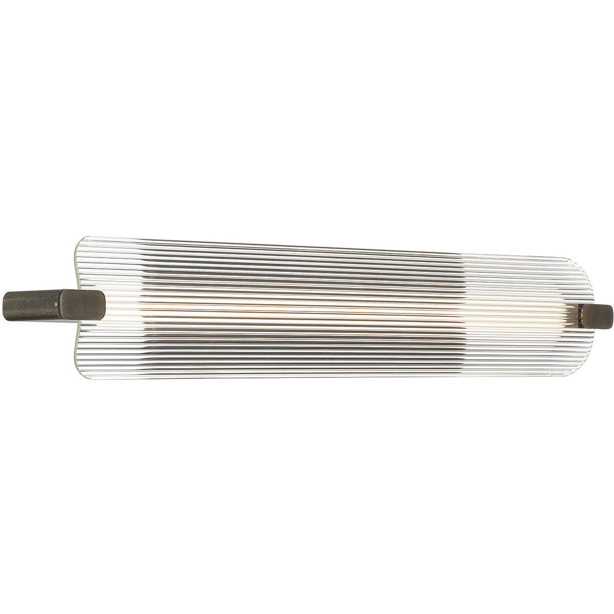 Neoness LED 34.25 inch Weathered Brass Vanity Light Wall Light in Clear