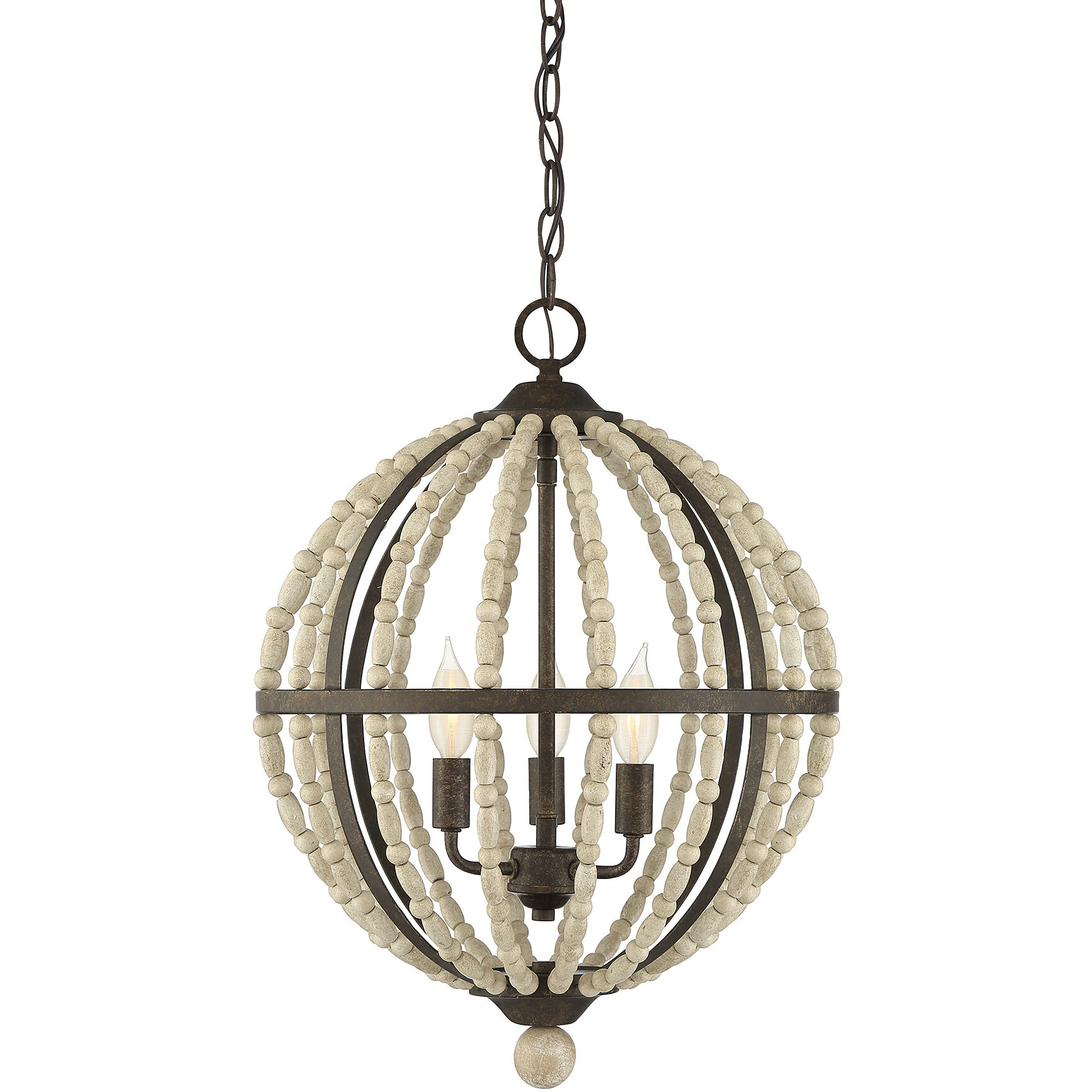 Shabby Chic 3 Light 18 inch Avignon Pendant Ceiling Light