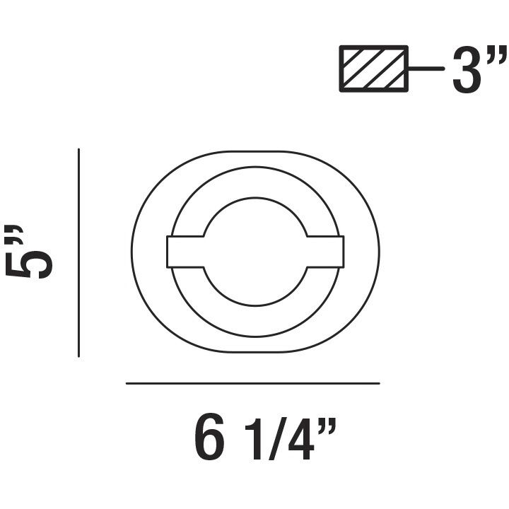 Balewood LED 6 inch Chrome Wall Sconce Wall Light