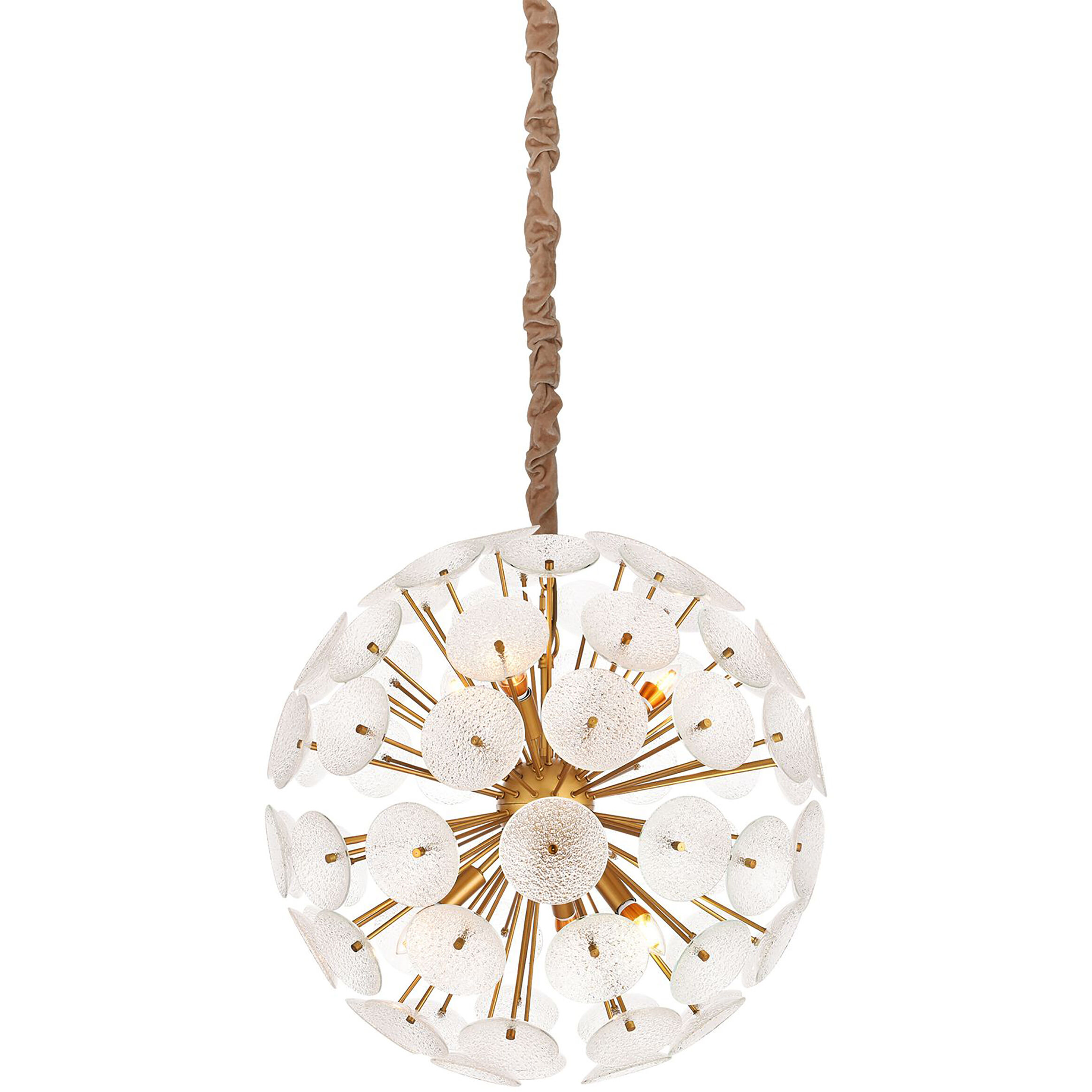 Amelia 1 Light 26 inch Metallic White/Gold Chandelier Ceiling Light