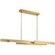 Cameno Linear Chandelier Ceiling Light in Black
