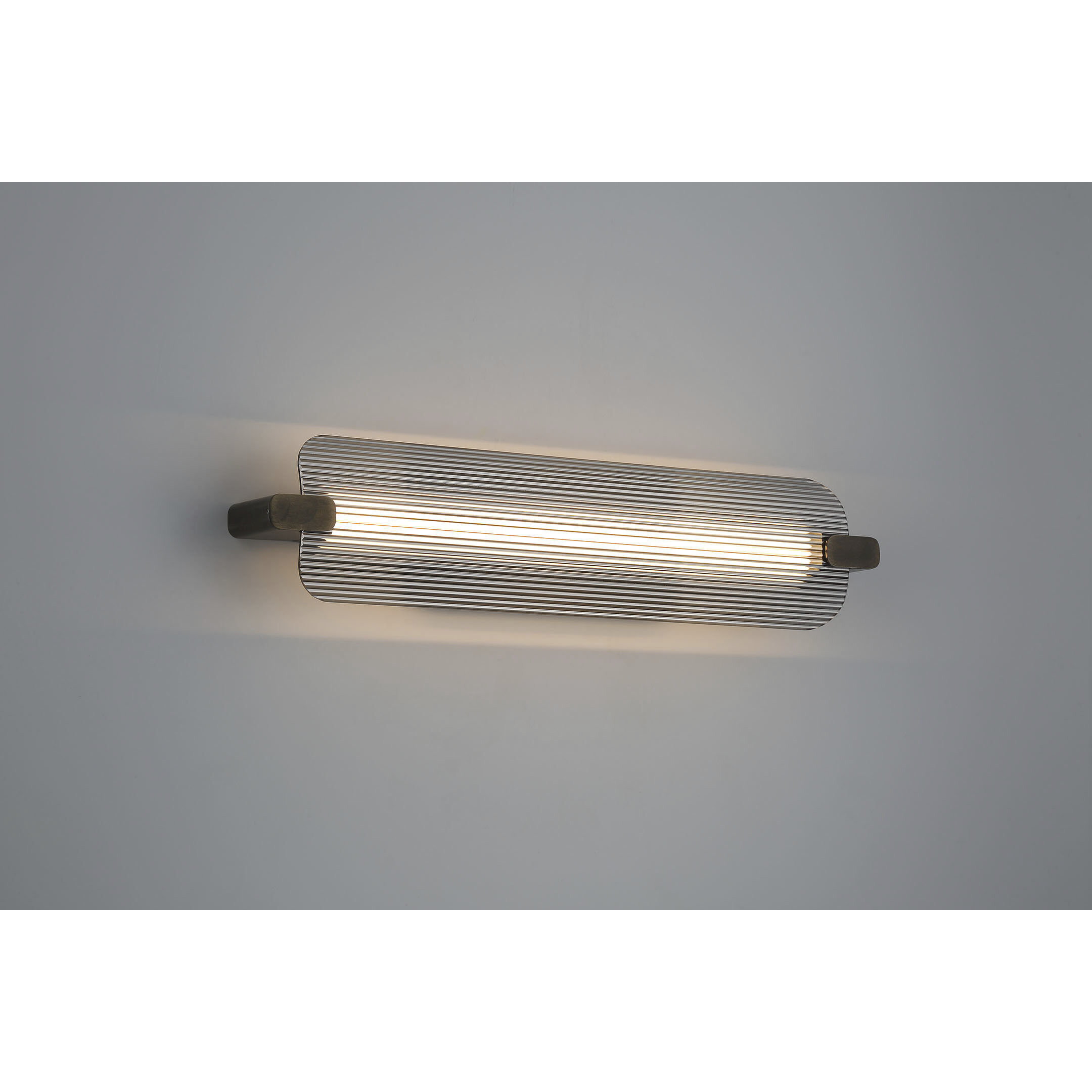 Neoness LED 24.5 inch Weathered Brass Vanity Light Wall Light in Smoke