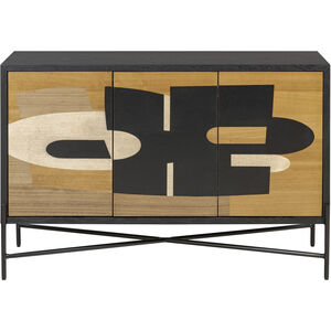 Parker 48 inch Black/Walnut/White Ashe/Cherry/Black Oak Credenza