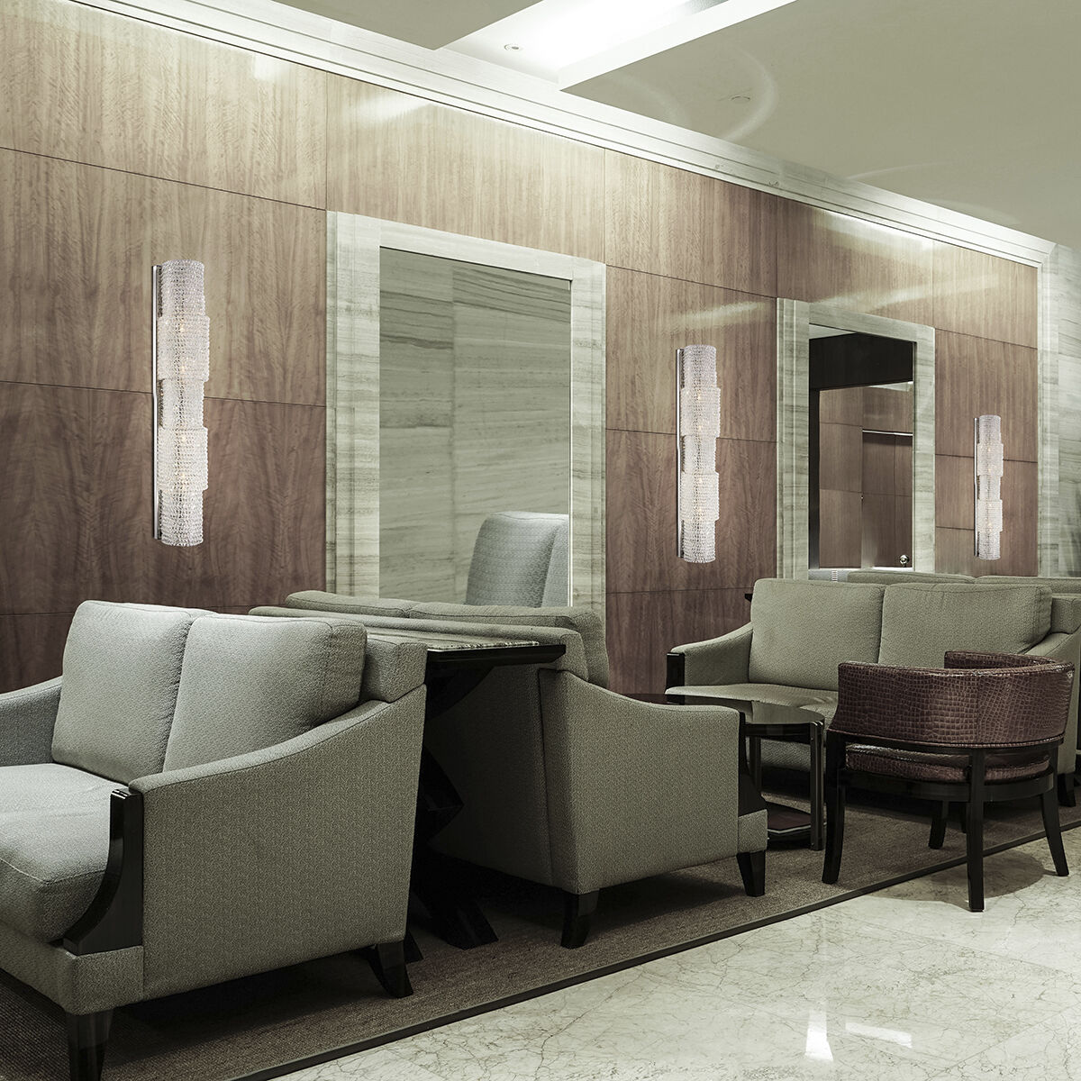 Sposa 8 Light 50 inch Chrome Wall Sconce Wall Light