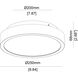 Patrol LED 9.84 inch Black Outdoor Ceiling Mount