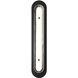 Tramore 1 Light 30 inch Black Outdoor Wall Sconce in Silver