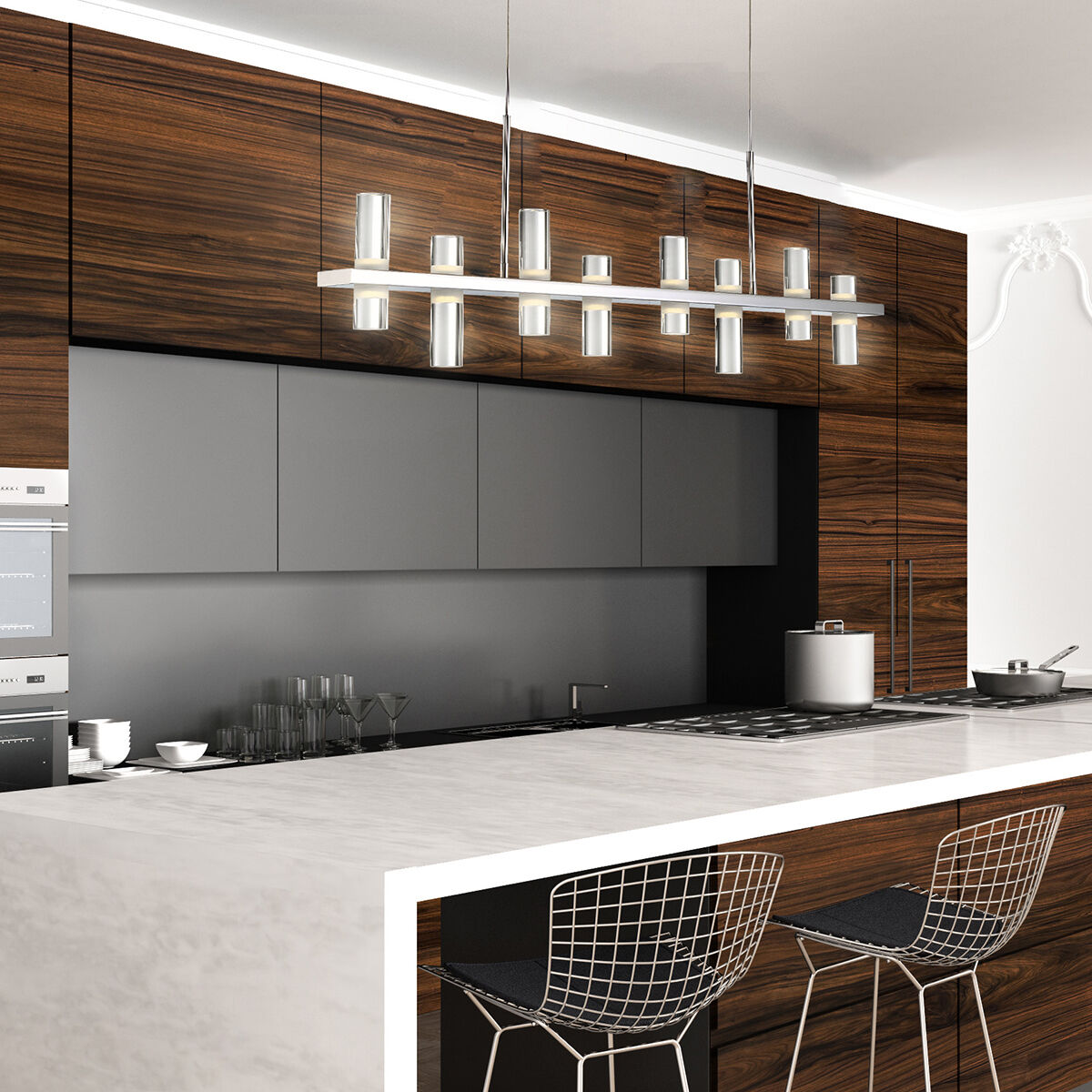 Netto Linear Chandelier Ceiling Light