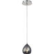 Lucido 1 Light 4 inch Chrome Pendant Ceiling Light, Small