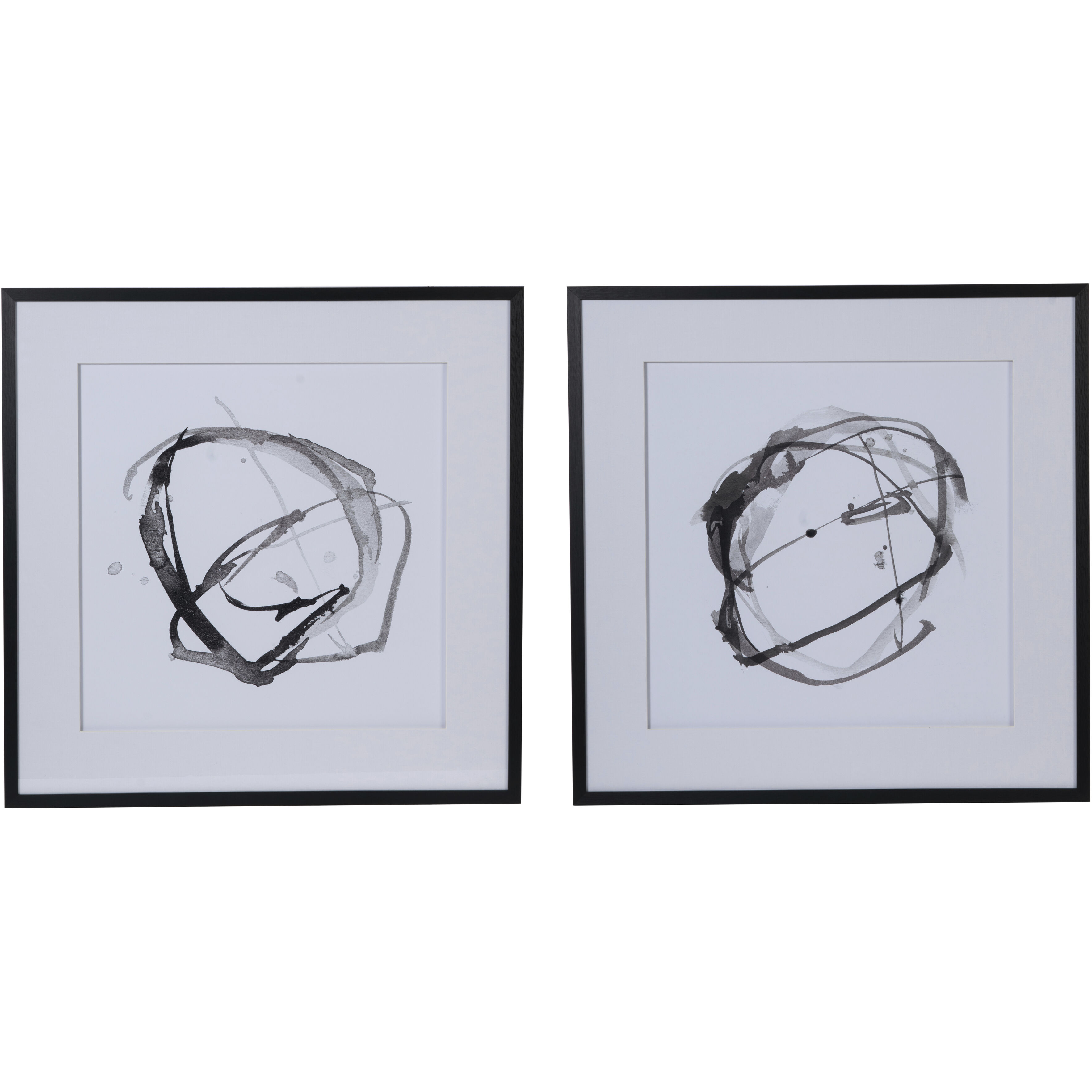 Abstract Black Wall Art