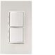 Ontario 5 X 3 inch White Patio Heater Single Duplex Stack Switch