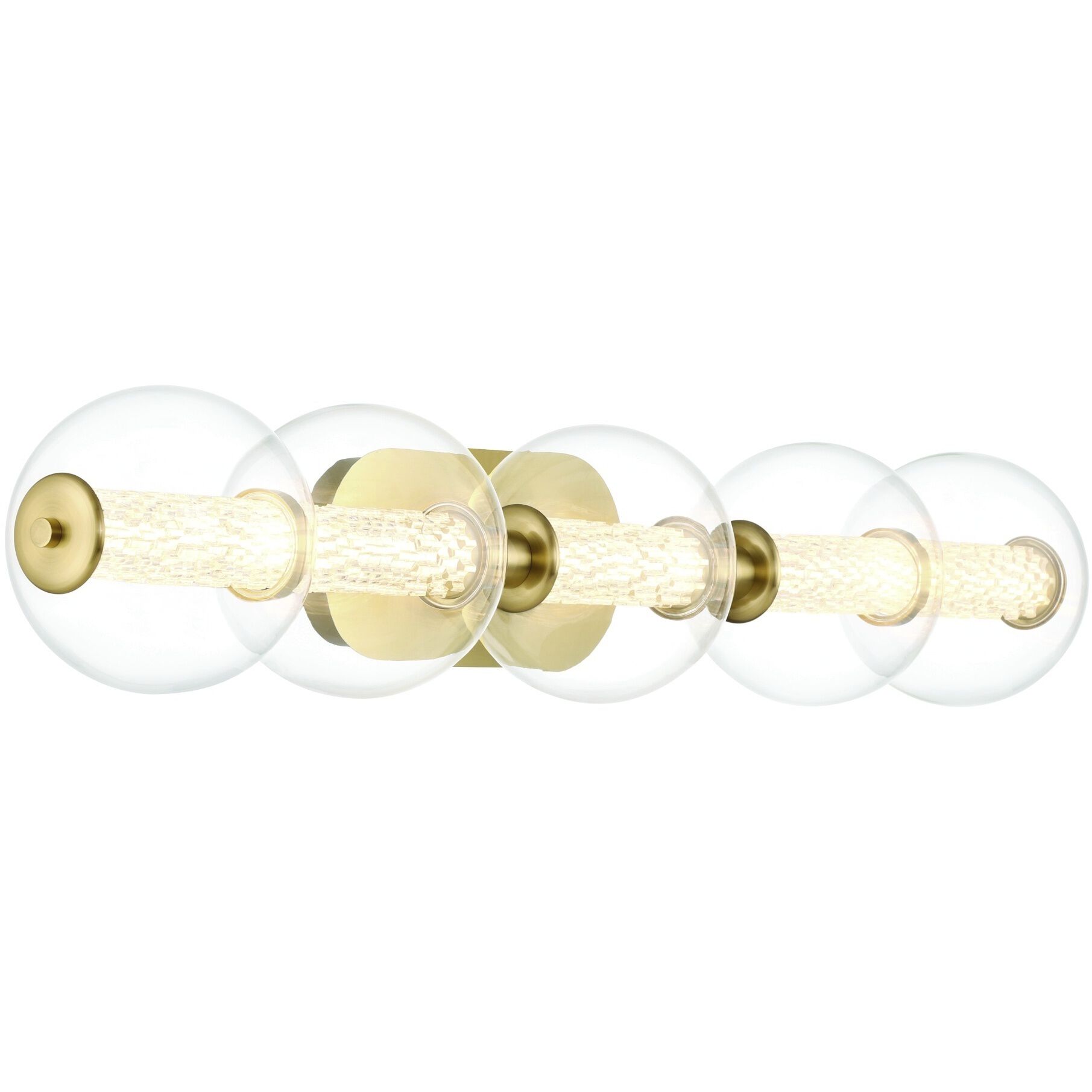 Atomo 5 Light 38 inch Gold Vanity Light Wall Light