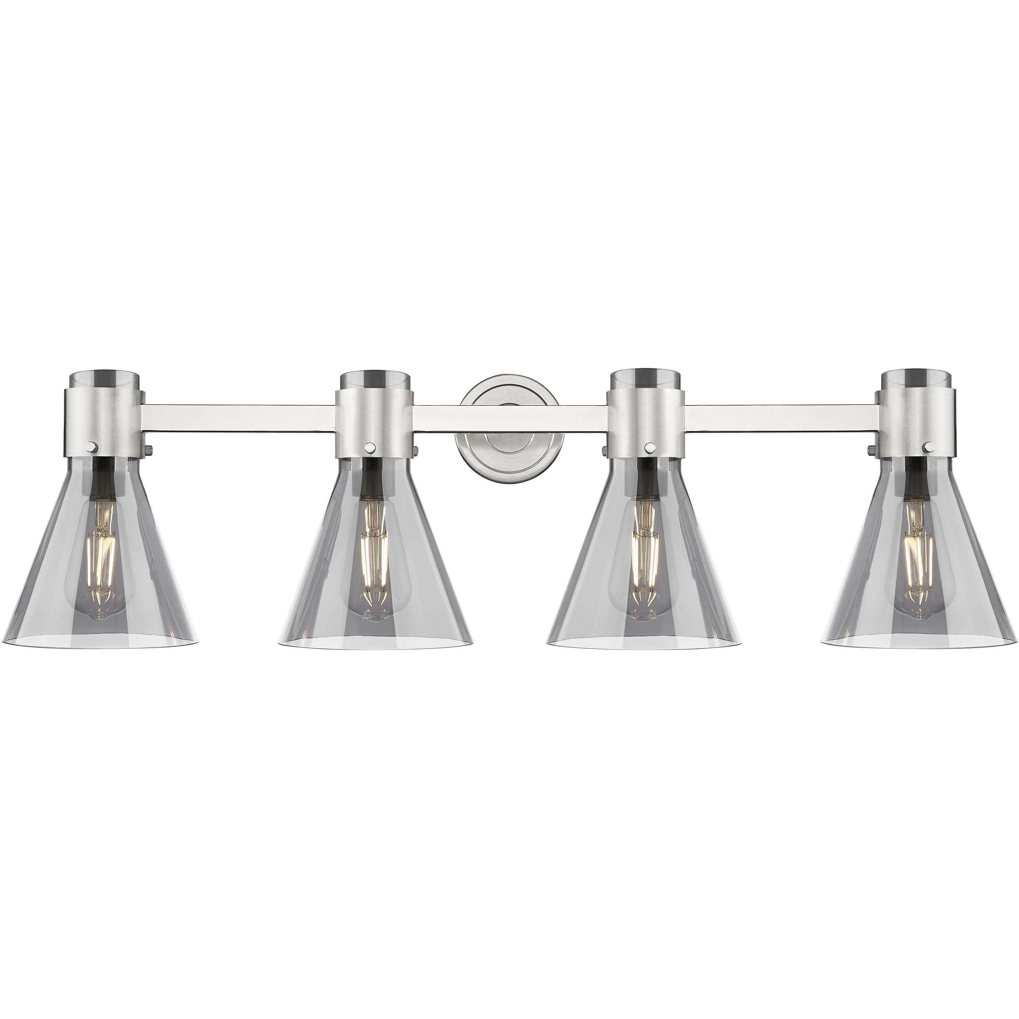 Lawton Cone 4 Light 34.00 inch Bathroom Vanity Light