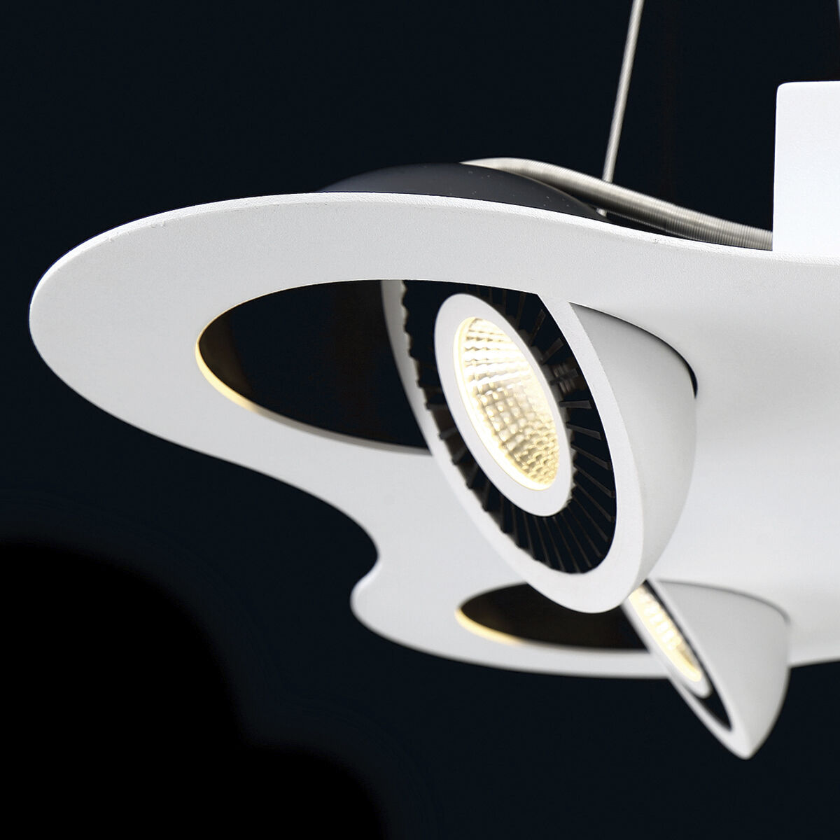 Vision 3 Light 30V White/Black Track Ceiling Light