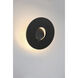 Orbit LED 3.23 inch Black Outdoor Wall Mount