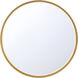 Cerissa 30 X 30 inch Gold Mirror