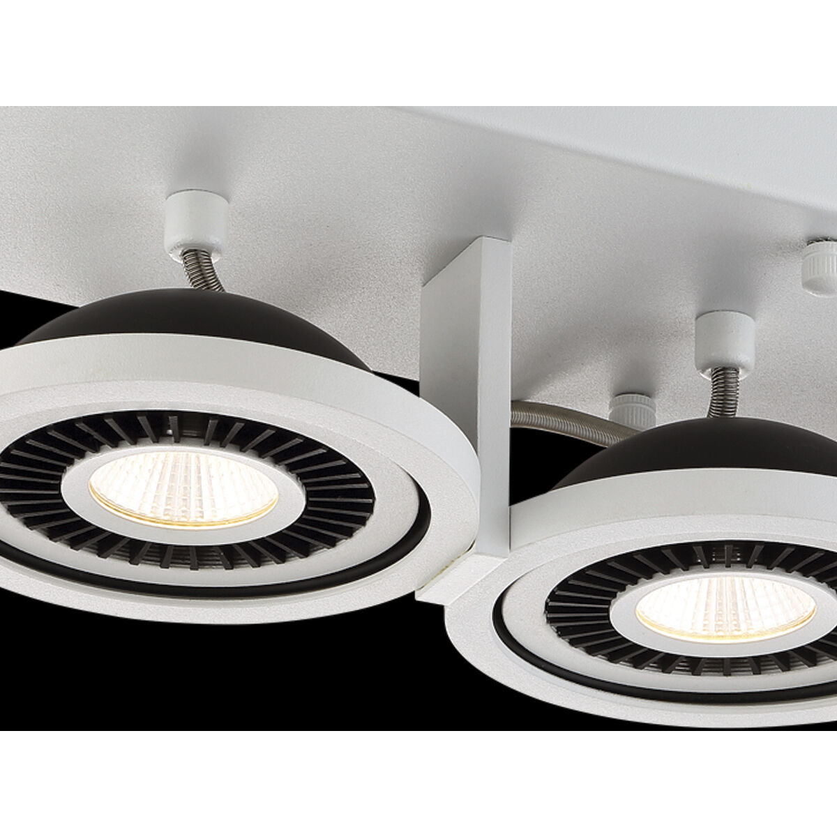 Vision 1 Light 120V White/Black Track Ceiling Light