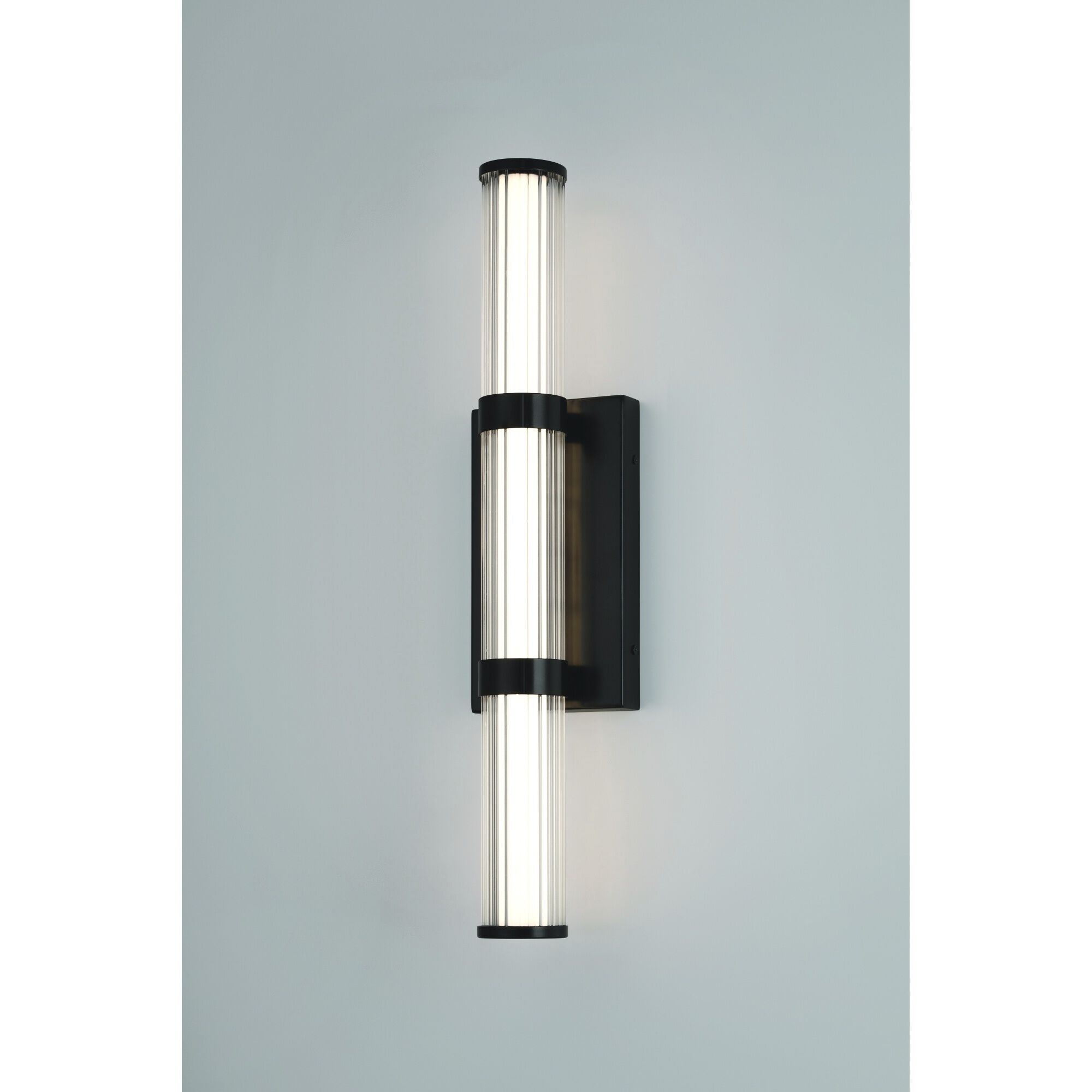 Fayton 1 Light 21 inch Black Outdoor Wall Sconce