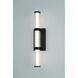 Fayton 1 Light 21 inch Black Outdoor Wall Sconce