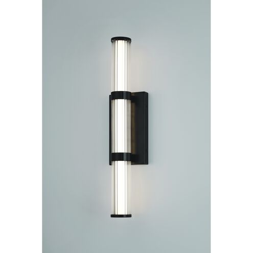 Fayton 1 Light 21 inch Black Outdoor Wall Sconce