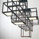 Ferro LED 15.5 inch Black Chandelier Ceiling Light